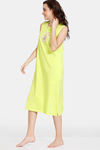 Zivame Bunny Rolls Knit Cotton Mid Length Nightdress - Love Bird — thumbnail 2